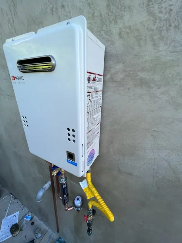 Tankless water heater installation for Otter Cove Estates homes
